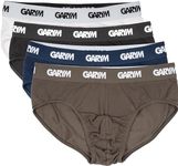 Gary Majdell Sport Men's Stretch Cotton Bikini Brief, Moisture-Wicking Underwear, 4 Pack (Multi, X-Large)