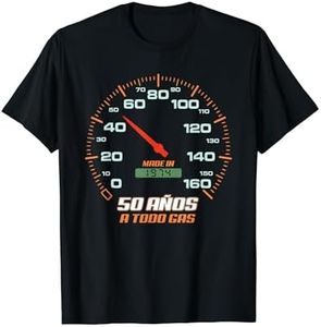 Cumpleaños 50 Años A Todo Gas Nacidos 1974 Velocímetro Camiseta