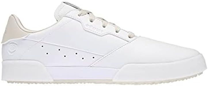 adidas Chaussures de Golf rétro Adicross en Cuir imperméable sans Crampons pour Homme, Marron Craie Blanc, 42 EU