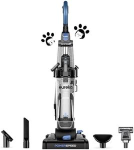 Eureka PowerSpeed Lightweight Upright Vacuum Cleaner for Carpet and Hard Floor, Powerful Bagless Upright Vacuum Cleaner for Home Pets, NEU181A, Blue