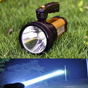 ODEAR Super Bright Torch Searchlight Handheld Portable LED Spotlight USB Rechargeable Multi-Function Flashlight Outdoor Long Shots Lamp