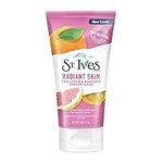 St. Ives Radiant Skin Face Scrub For Dull Skin Pink Lemon and Mandarin Orange Dermatologist-Tested Face Wash Scrub With 100 percent Natural Exfoliants 6 oz / 170gm