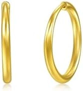 CHOW SANG SANG 999.9 24K Gold Essence Hoops Earrings for Women 95436E
