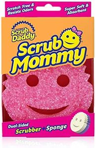 Scrub Daddy Scrub Mommy - Scratch-Free Multipurpose Dish Sponge - BPA Free & Made with Polymer Foam - Stain & Odor Resistant Kitchen Sponge (1 Count)