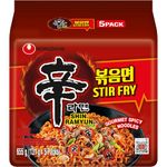 Nongshim NEW! Stir Fry Shin Ramuyn Instant Noodles with Real Chicken Flakes Added, 23.1 oz ℮ 655 g, 5 Pack