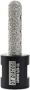 DT-DIATOOL Diamond Finger Milling Bit 3/8" (10mm) Enlarging Existing Holes of Porcelain Tile Marble Countertop Diamond Tile Bit for 5/8”-11 Angle Grinder