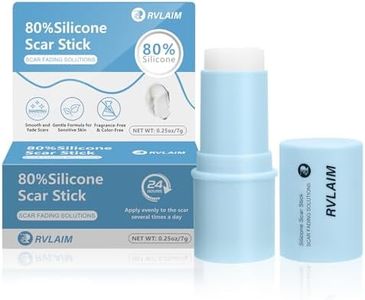 Silicone Scar Stick, 80% Silicone Stick for Face and Body. Silicone Stick for Removal of Surgical,Old and Recent Scars and Stretch Marks - 7g