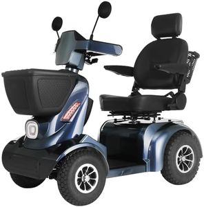 MS20 MAX 2025 1000W Electric Mobility Scooter for Seniors & Adults - 500LBS Load All Terrain Mobility Scooters & 40Ah/32Miles Range Wheelchair Device with 4×Absorber, Bluetooth Speaker, Dual Baskets