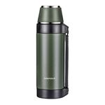 LOKPESCO Flask for Hot Drink 1.5L, Stainless Steel Flask for Hot and Cold Drinks, Vacuum Insulated Water Bottle, Coffee Thermo Flask, Double Wall Large Travel Flask for Outdoor Home Office (Green)