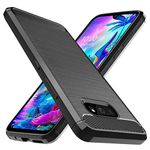 Lustree Back Cover for Lg G8x Thinq (Flexible|Silicone, TPU|Black)