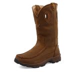 Twisted X Women's 10" Pull On Hiker Boot, Moc Toe, Distressed Saddle, 7.5