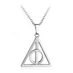 ZIBUYU� Deathly Hallow Necklace for Men and Women Stylish Fashion Pendant for Boys, Girls Gift for Harry Potter Fans, Rotatable Design Halloween Costume Accessory