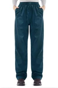 iCreek Women's Rain Pants Waterproof Breathable Lightweight Rain Over Pants (Peacock Blue, X-Large)