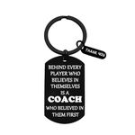 Thank You Coach Gifts for Men Women Keyring Football Soccer Basketball Coach Gifts Coach Appreciation Gift End of Season Coach Gift (Coach Gifts-black)