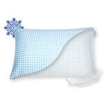 Sleepavo Cooling Pillow Case Queen Size - Cool Pillow Case for Hot Sleepers Zipper Soft Cooling Pillow Protector Pillowcase (Queen - 1 Pack)