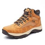 CC-Los Men's Waterproof Hiking Boots Lightweight & All Day Comfort Wheat Size 10 Wide