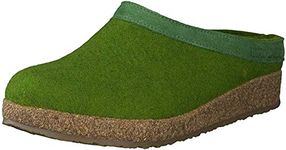 Haflinger Unisex Adult Grizzly Torben Slippers,Green (grass green 36), 6 UK (39 EU)