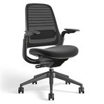 Steelcase Office Chair, Polyester/Alloy steel, Licorice, Carpet Casters (Pack of 1)