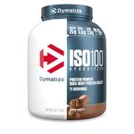 Dymatize ISO100 Hydrolyzed Protein Powder, 100% Whey Isolate Protein, 25g of Protein, 5.5g BCAAs, Gluten Free, Fast Absorbing, Easy Digesting, Gourmet Chocolate, 5 Pound, 99.8 ounces