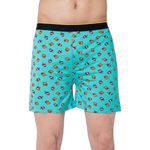 Bummer Men's Printed Micro Modal Boxers Underwear, Ultra Soft & Breathable, Pack Of 1 - Multicolor Medium