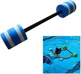 qzjijosen 1PC Aquatic Dumbbells, Heavy Resistance Aquatic Dumbbell Pool Barbells for Swimming, Swimming Equipments for Bar Float, blue, 57cm/22.4inch