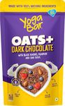 Yogabar Dark Chocolate Oatmeal 400g - Gluten Free Whole Oatmeal for Breakfast - Healthy Breakfast Cereal with High Protein Oats - Healthy Dessert Pudding -