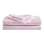 Betsey Johnson - Queen Sheets, Silky & Lightweight Bedding, Fade & Wrinkle Resistant (Wonderland Stripe Pink, Queen)