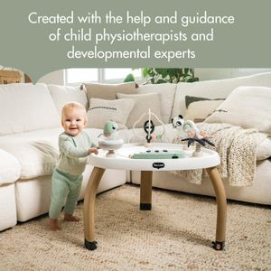 Tiny Love 5-in-1 Baby Activity Center – 20 Activities, 6 Toys, Black & White
