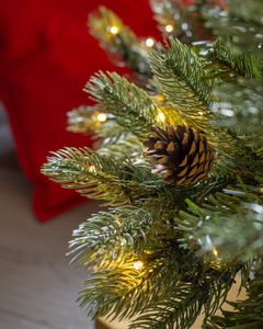 WeRChristmas 8ft Pre-Lit Christmas Tree – Artificial Holiday Decor