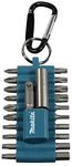 Makita P-81175 22pcs Screwdriver Bit - Screwdriver Bits (22 pcs), Cross, Flat, Phillips, Pozidriv, Torx, PH1 / PH2 / PZ1 / PZ2 / T10 / T15 / T20 / T25 / T30 / T40 / SW3 / SW3 4 / SW5 / SW6, 25.4/4