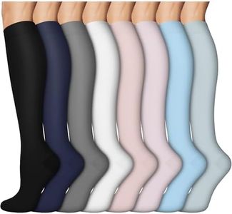 ACTINPUT Compression Socks for Women and Men,Knee High Support Socks for Nurses,Running,Travel