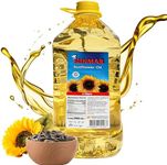 "Ultra Healthy Sunflower Oil | High-Heat Stability, No Burn, No Odor | Ideal for All Cooking: Frying, Baking, and More | Digestive, Nutritious, Halal & Kosher Certified | 3 Liters (101.442 fl oz)"