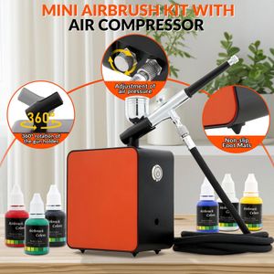 Mini Airbrush Kit with Compressor – Portable Airbrush Set