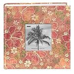 Pioneer Photo Albums 200-Pocket Hibiscus Design Fabric Frame Cover Photo Album for 4 by 6-Inch Prints