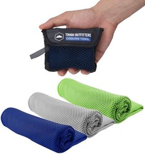 Tough Outdoors Cooling Towels (38.5"x12") - Cooling Towels for Neck & Face, Cooling Neck Wraps - Ice Towel & Sweat Rag for Camping, Gym, Yoga & Sports