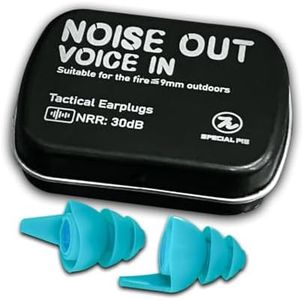 Shooting Earplugs, Noise Reduction Earplugs, Shooting Ear Protection for Gun Range (Blue, One Size)