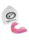 Optimum Matrix Mouthguard Gum Shield Slim Fit with Case for Rugby Hockey Boxing MMA Martial Arts Judo Karate Taekwondo Contact Sports - Pink, Junior