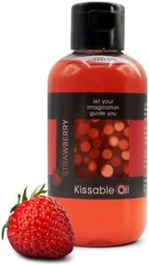 LOVE PLAY Strawberry Flavored - Full Body Oil for Women and Men - Edible Warming Oil for The Body - 100% Vegan and Fun - 150ml