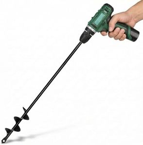 Auger Drill Bit for Planting 1.6"(D) x16.5(L), Sturdy Drill Auger for Planting, Garden Auger Post Hole Digger, Bulb Planter Tool for 3/8" Hex Drive Drill