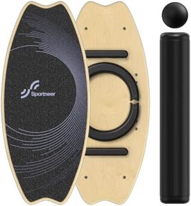 Sportneer Balance Board Erwachsene, 7-in-1 Surfin Balanceboards Holz