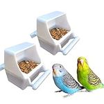 2Pcs Bird Cage Feeder Removable Par