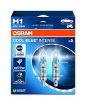 OSRAM COOL BLUE® INTENSE H1, +100% more brightness, up to 5,000K, halogen headlight lamp, LED look, Hanging folding box (2 lamps)