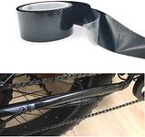 TURBOOST Bike Frame Protection Tape Sticker Vinyl Wrap Skin, MTB Paint Chainstay Chain Guard Corner Protector Film, Carbon Filter Pattern, 3m (120”) Length, Various Width Option (5)