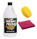 Kangaroo® Dashboard & Leather Polish 1 KG+ 1 Microfiber Cloth + 1 Foam Applicators Handy Bottle and Easy to Carry