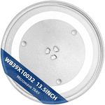 13.5" Microwave Glass Plate Replacement F06015Q00AP WB39X10032 Fit GE Panasonic Frigidaire-13 1/2" Microwave Glass Turntable Tray Replaces 5304464116 5304509621 Fit FFMV162LSA CFMV152CLBA CFMV157GBA