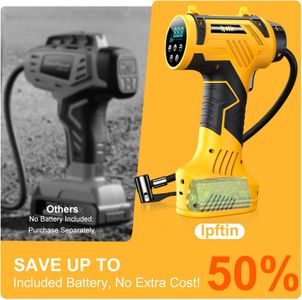 Ipflin Portable Tyre Inflator – Compact Air Pump for Car & Bike