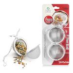 iOrganic Stainless Steel Tea Ball Infuser | Loose Leaf Tea Infuser | Coffee Mesh Ball Infuser | Rust Proof, Easy to Clean | Made in India