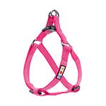 Pawtitas Reflective Dog Harness Adjustable Step in Reflective Dog Harness Medium Pink Harness Harnais Pour Chien Rose Chiot Facile À Enfiler Ajustable Et Réfléchissant Moyen