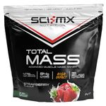 SCI-MX Total Mass - Advanced Muscle Mass Gainer Protein Powder - Muscle Growth & Weight Gain - Strawberry • 31g Protein + 478 Calories per Serving • 2kg