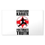 CafePress Kyokushin Karate 3 Sticker Rectangle Bumper Sticker Car Decal